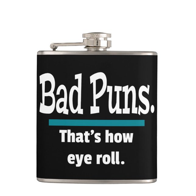 Flasques Bad Puns Eye Roll Drôle (Devant)
