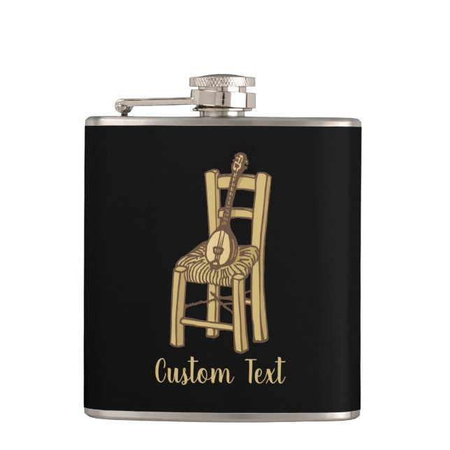 Flasques Baglama sur la chaise (Devant)