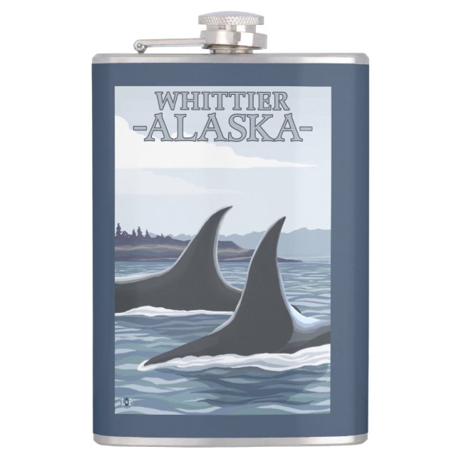 Flasques Baleines #1 - Whittier, Alaska d'orque (Devant)