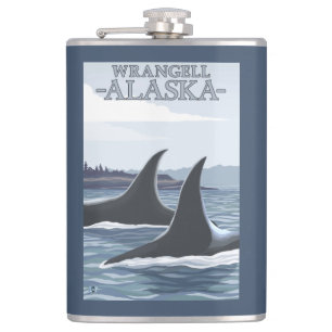 Flasques Baleines #1 - Wrangell, Alaska d'orque