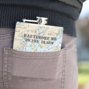 Flasques Baltimore MD Latitude Longitude Nautique
