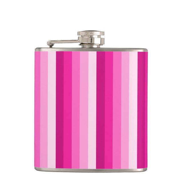 Flasques Bandes d'ombre rose chaud (Devant)