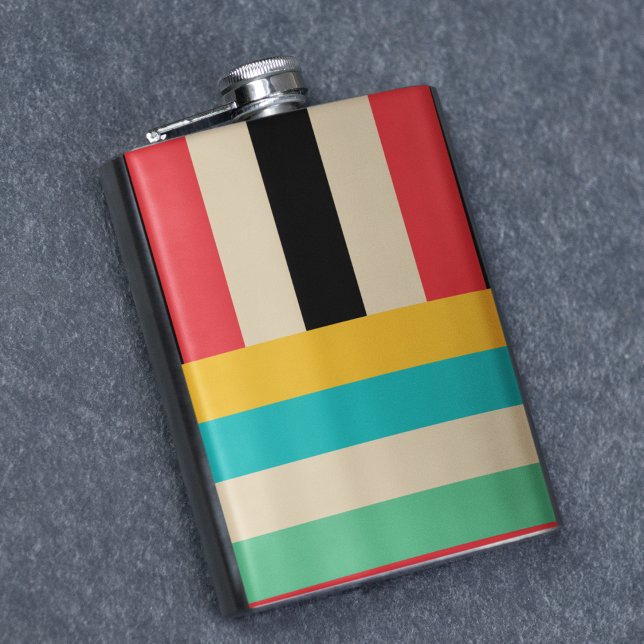 Flasques Bandes verticales horizontales multicolores (flask)