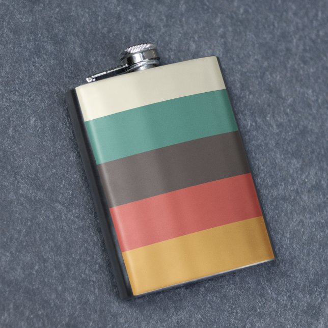 Flasques Bandes vintages de couleurs claires (flask)
