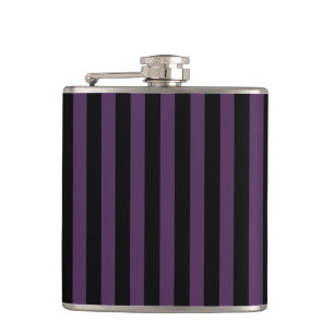 Flasques Bandes violettes foncées et noires