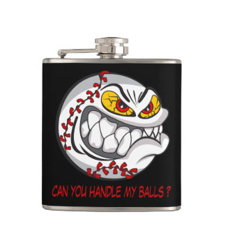Flasques Baseball noir colère