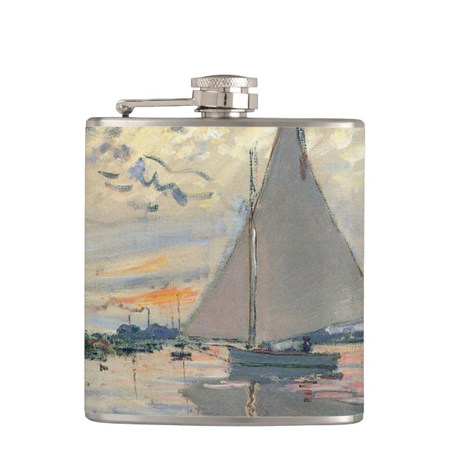 Flasques Bateau à voile de Monet Impressionnisme français C (Devant)