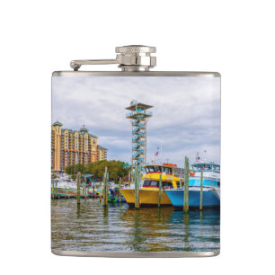 Flasques Bateaux amarrés Destin Florida Harbor Flask