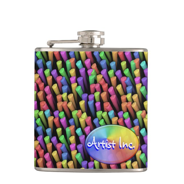 Flasques Bâtons 1 ballon enroulé (Devant)