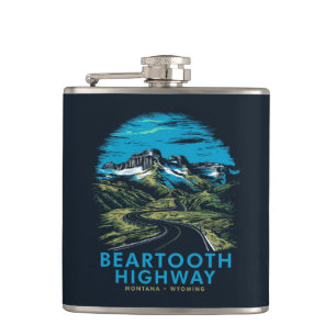 Flasques Beartooth Highway Montana Wyoming Vista