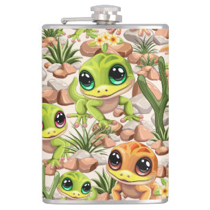 Flasques Bébé Geckos jote personnages de dessin