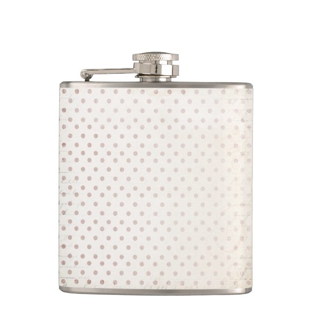 Flasques Beige d'or simple classique de Taupe d'impression  (Devant)