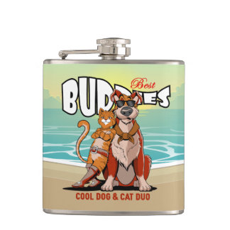 Flasques Best Buddy | Vinyl Wrapped Flask