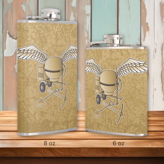 Flasques Bétonnière beige (Créateur téléchargé)