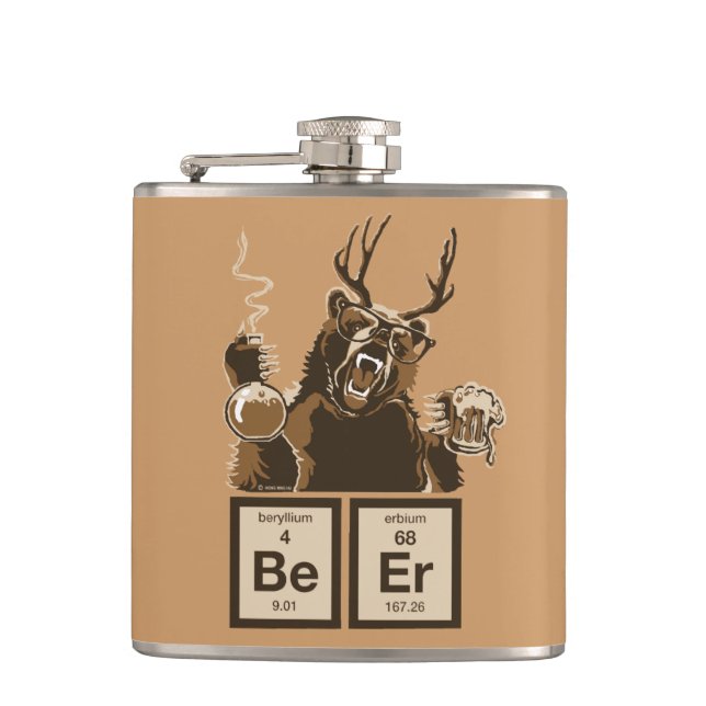 Flasques Bière découverte par ours de chimie (Devant)
