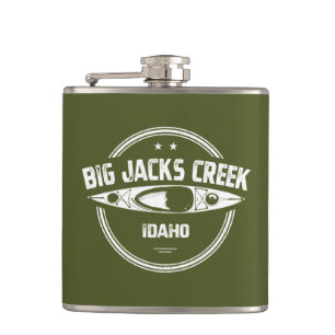 Flasques Big Jacks Creek Wild Et Rivière Pittoresque Idaho