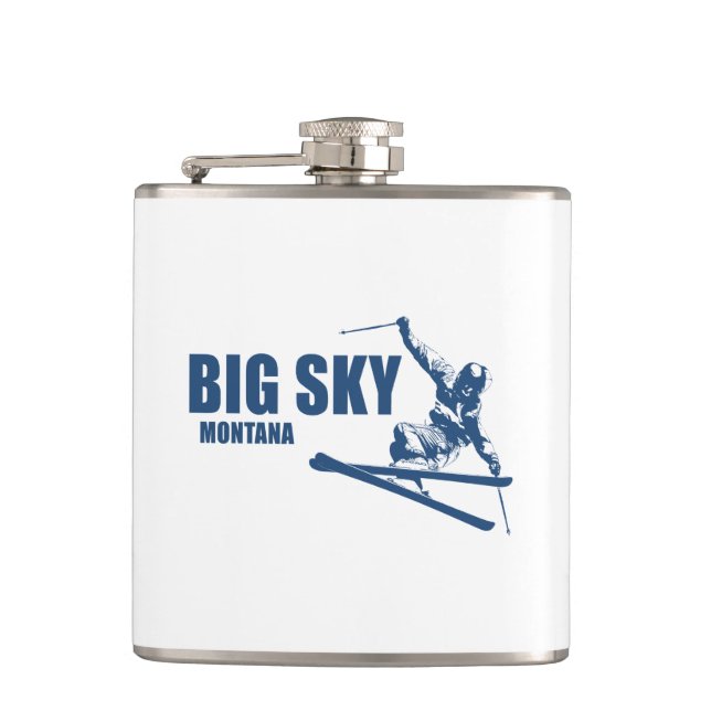 Flasques Big Sky Resort Montana Skier (Devant)