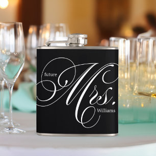 Flasques Black and White Elegant Script Future Mme.