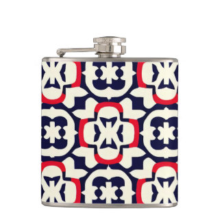 Flasques Blanc rouge et bleu de luxe