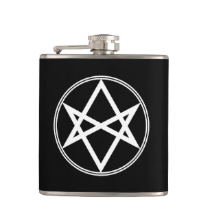 Flasques Blanc unicursale de Hexagram de Falln