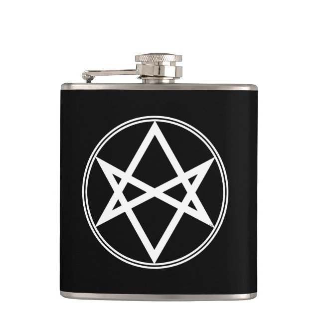 Flasques Blanc unicursale de Hexagram de Falln (Devant)