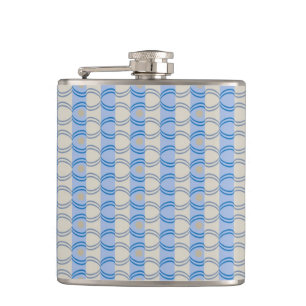 Flasques Bleu courant Tan de Candystripe