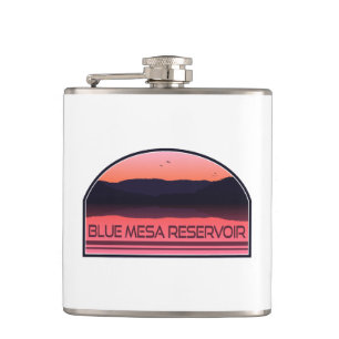 Flasques Blue Mesa Réservoir Colorado Red Sunrise