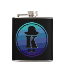 Blue Ombre Nom Monogramme Initial Pour Hommes