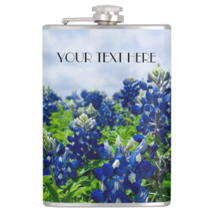 Flasques Bluebonnets Blue Flowers Texas texan Floral