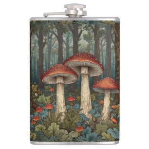 Flasques Boho vintage champignons forêt