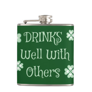 Flasques Boissons Saint Patricks Day Funny Green