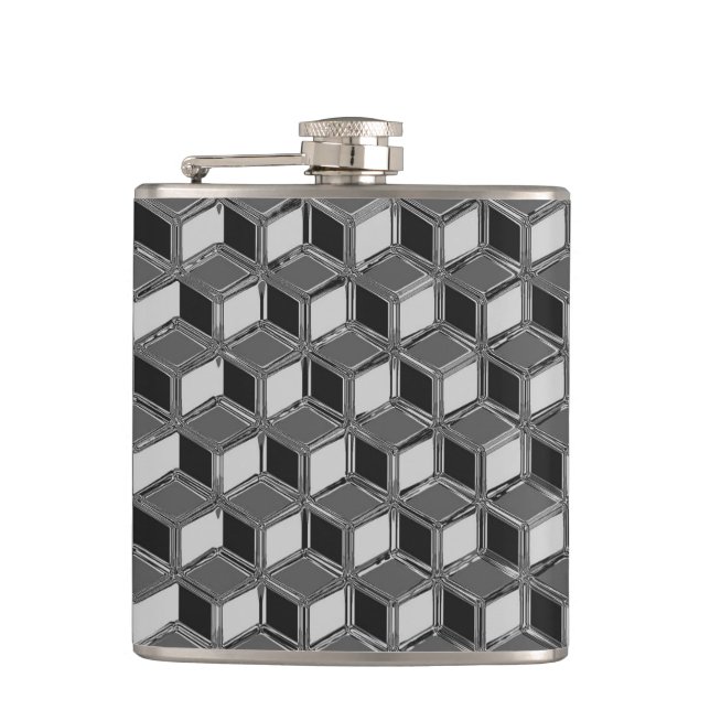 Flasques Boîtes Chrome 3-d - gris hématite (Devant)