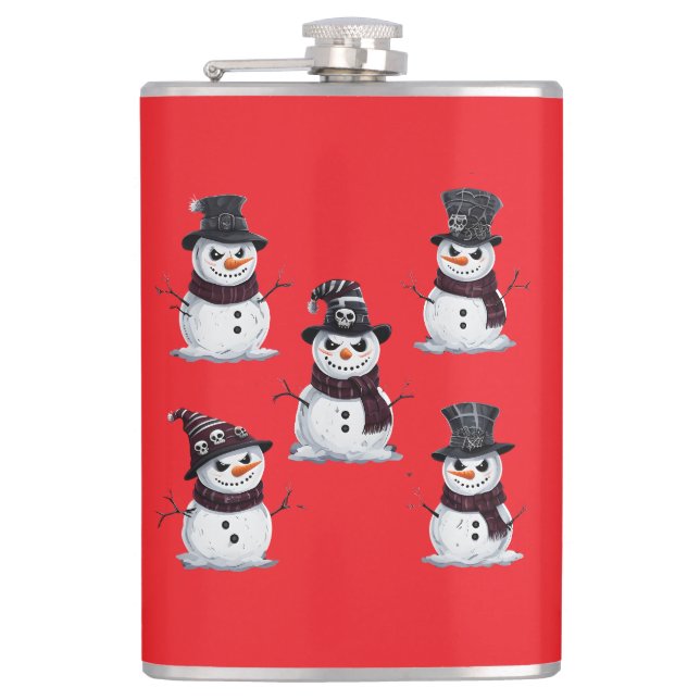 Flasques Bonhomme de neige gothique (Devant)