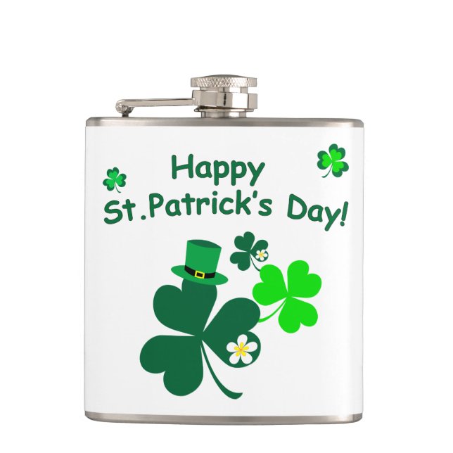 Flasques Bonne Saint Patrick's Day (Devant)