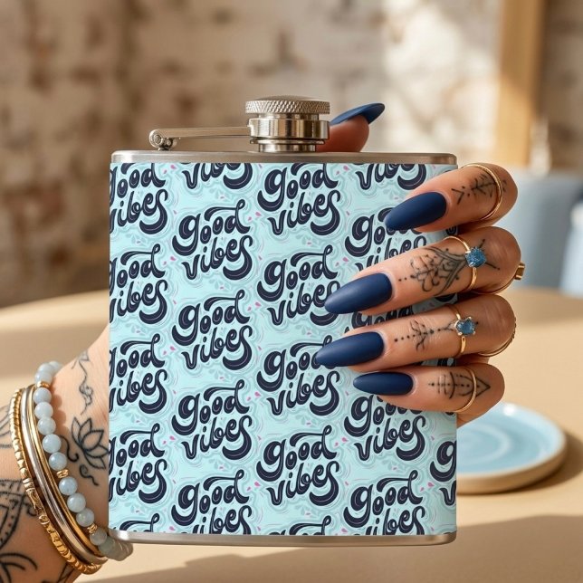 Flasques Bonne Vibes Flask (Créateur téléchargé)