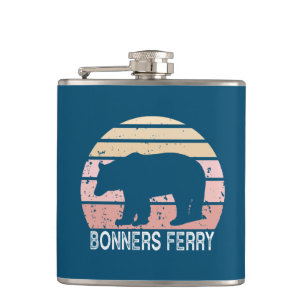 Flasques Bonners Ferry Idaho Retro Bear