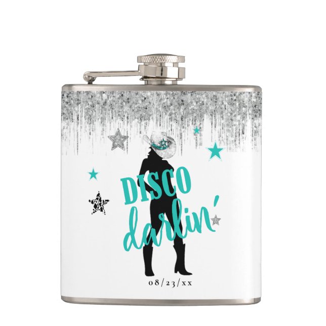 Flasques Bottes 'n Bling Disco Darlin' Turquoise ID925  (Devant)