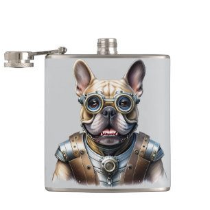 Flasques Bouledogue français robot Fête des Pères
