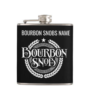 Flasques Bourbon Snob - drôle de buveur de whisky