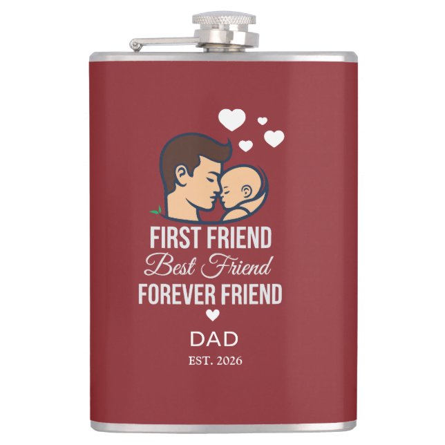Flasques Bouteille d'eau personnalisée pour papa (Devant)
