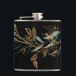 Flasques Bouteille moderne Eucalyptus à feuilles noires<br><div class="desc">Flacon de Branche moderne Eucalyptus feuillus Noir #pampasgrass #jungleMarriage #jungleinvitation #coralmarrietmenu #weddingmenu #désertwedding #lasvegasMariage #terracottaMarriage #peachMarriage #pampasweddingmenu #pampas #terracotta #coral #peach #naturalMarriage #driedgrass #driedpampas #driedpampas #wisabeweisebuzetas mariage abimariage #nature</div>