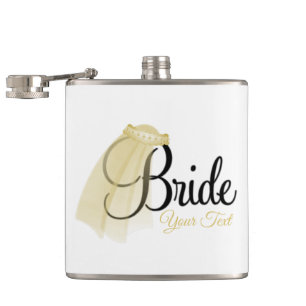 Flasques Bride Flask, 6 oz. Flèche de hanche
