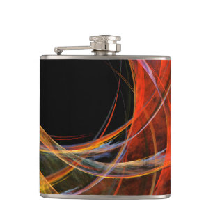Flasques Briser le Cercle Vortex de Feu Art Abstrait