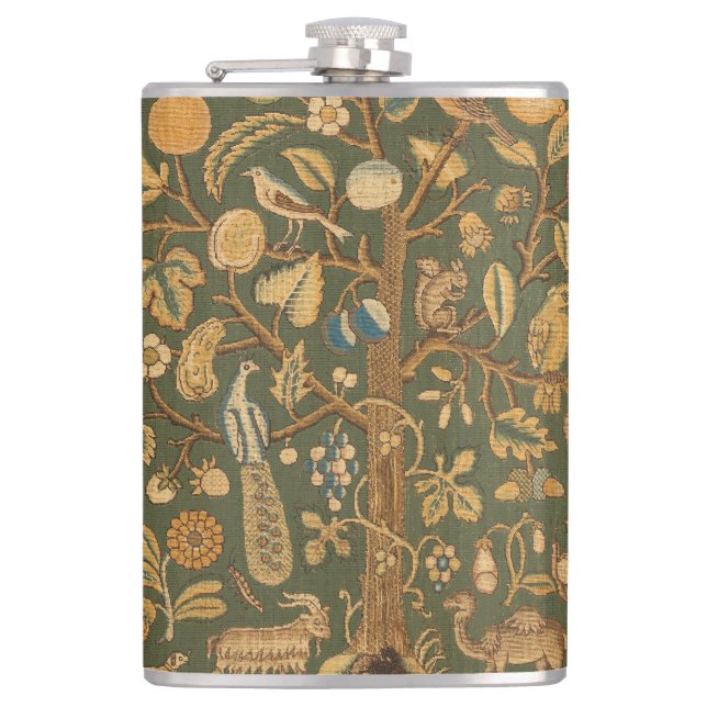Flasques Broderie Anglaise Antique sur Canevas : Arbre de V (Devant)