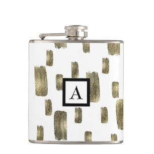 Flasques Brosse à peinture moderne or cuivre Bronze étincel