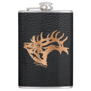 Flasques Brouillonnement Bull Elk