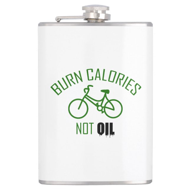 Flasques Brûler les calories et non l'huile (Devant)