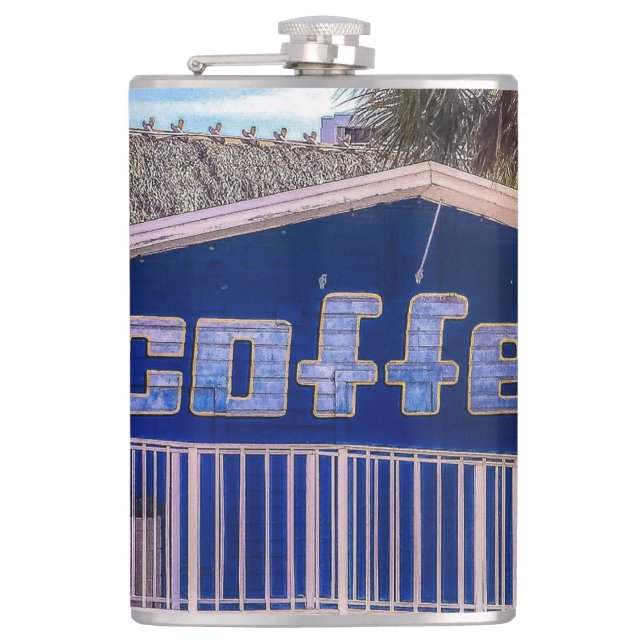 Flasques Buvez du CAFÉ dormir plus tard (Devant)