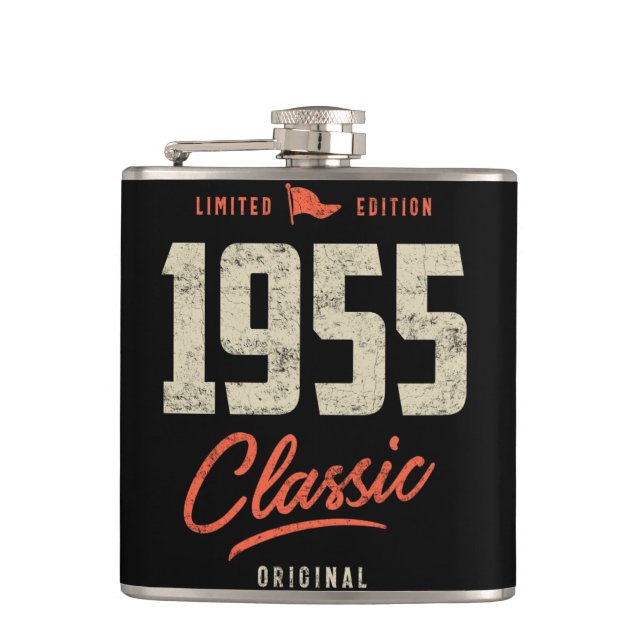 Flasques Cadeau classique d'anniversaire 1955 (Devant)