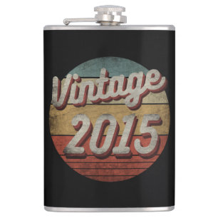 FLASQUES CADEAU D'ANNIVERSAIRE HOMMES FEMMES VINTAGE 2015